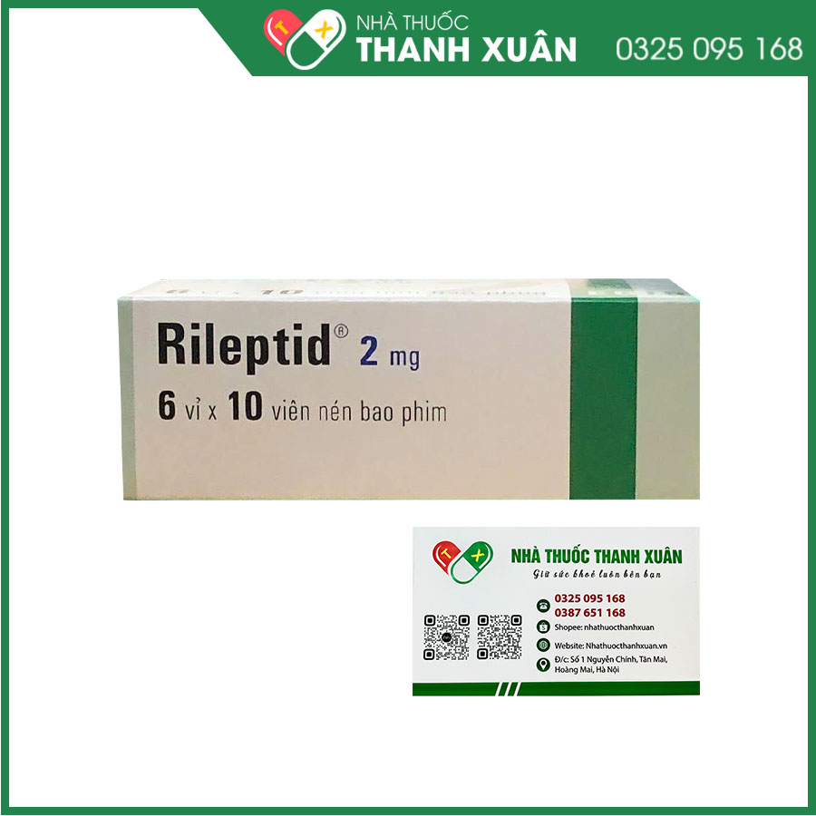 Rileptid 2mg điều trị tâm thần phân liệt, trầm cảm, lo âu hoặc rối loạn hành vi ở trẻ em và thanh niên